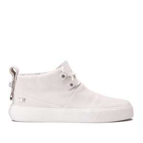 Supra CHARLES Høye Sneakers Dame Hvite/Hvite | NO-61651